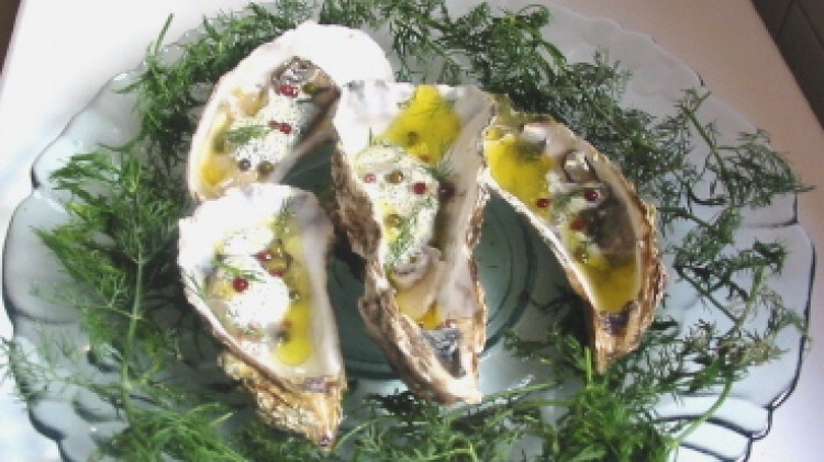 Ostriche in carpaccio