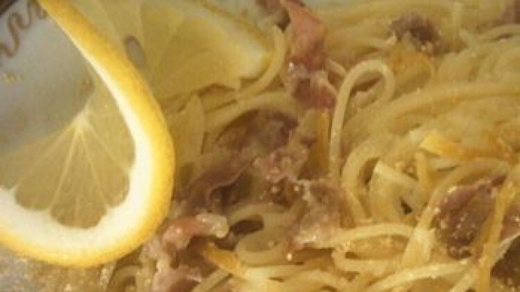 Capellini crudo e limone