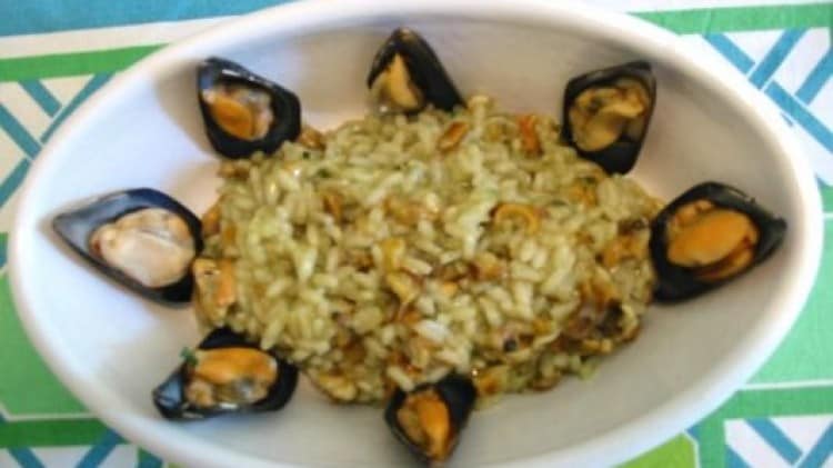 Risotto con lumachine di mare e cozze
