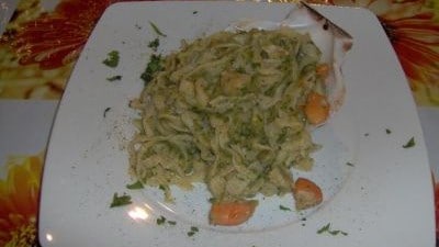 Tagliolini con cappesante e zucchini
