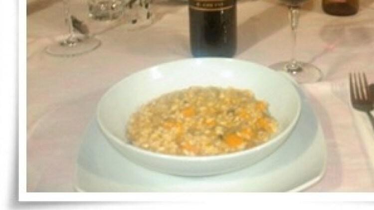 Risotto zucca e porcini