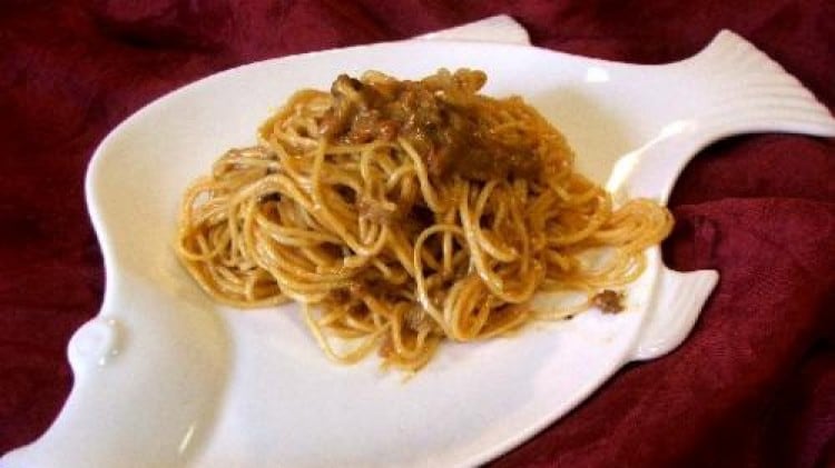 Tagliolini alle uova di ricci di mare