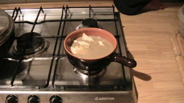 Zuppa di faraona e borlotti