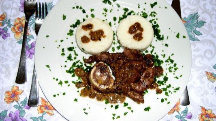 Ossobuco con polenta bianca