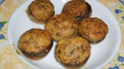 Funghi ripieni di tonno