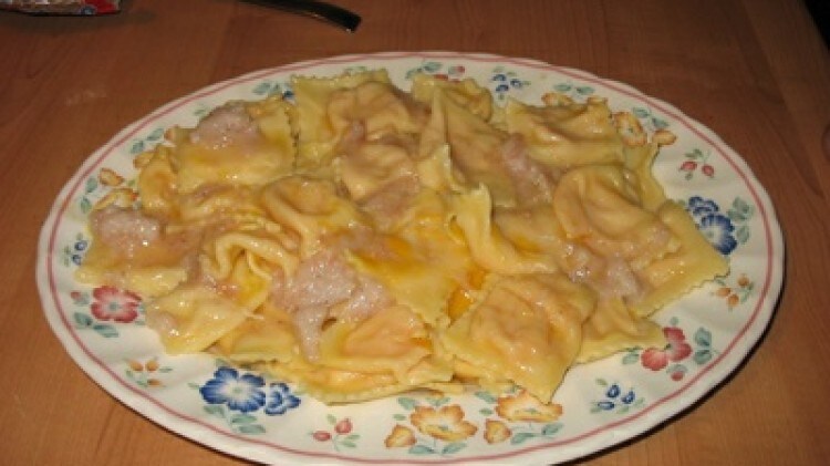 Tortelli di zucca al lardo di colonnata