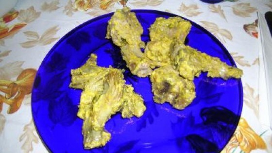 Agnello e carciofi in fricassea