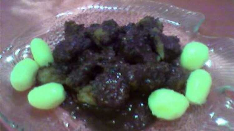 Pescatrice al rum e cioccolato