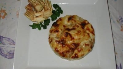 Teglia di pasta al forno con carciofi