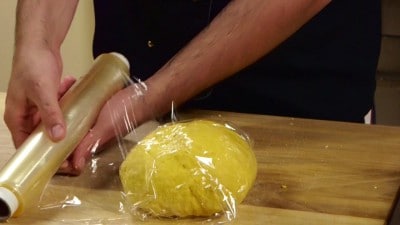 Tagliatelle con funghi e salsiccia