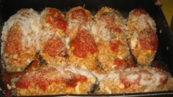 Melanzane ripiene di riso facili