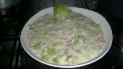 Risotto broccoli e salsiccia