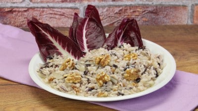 Risotto radicchio e noci