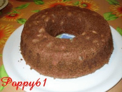 Chiffon cake pere e cioccolato