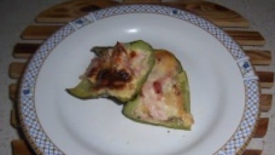 Barchette di zucchine con prosciutto cotto e scamorza