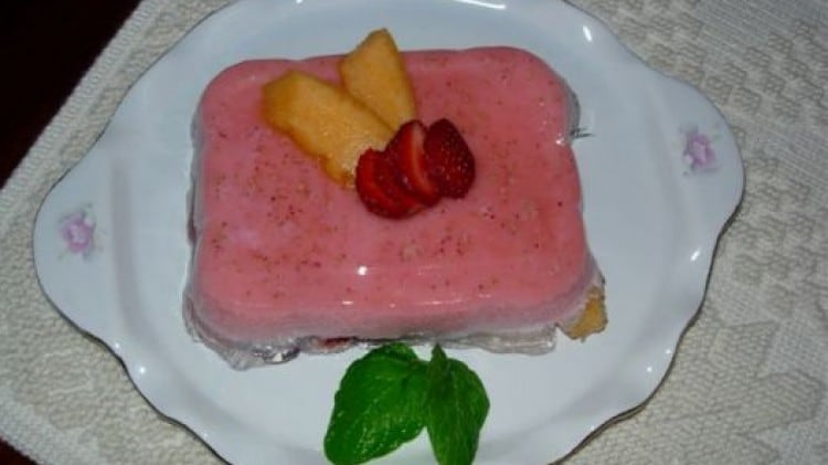 Bavarese alle fragole e melone