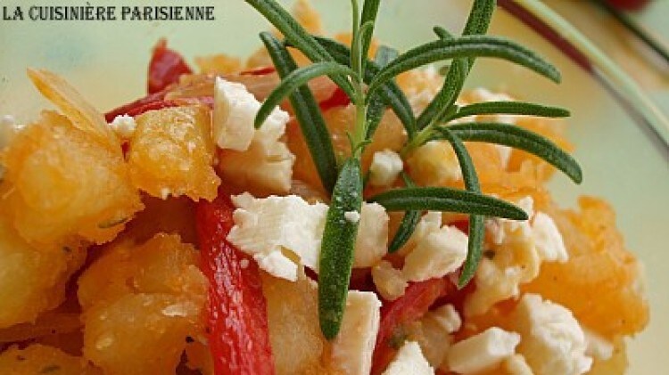 Patate e peperoni al sapore greco