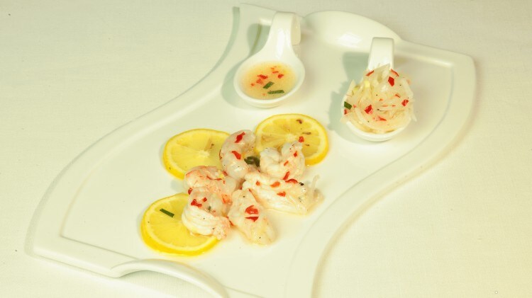 Scampi piccanti marinati