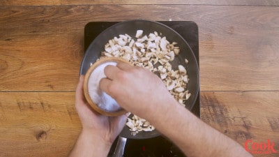 Crocchette di tacchino con i funghi