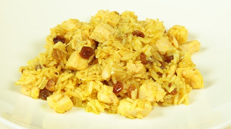 Petti di pollo al curry con riso