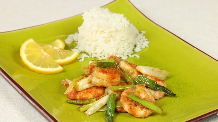 Gamberetti saltati al curry di Singapore