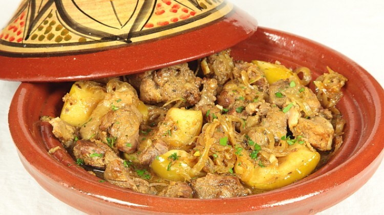 Tajine di agnello con mele verdi di primavera