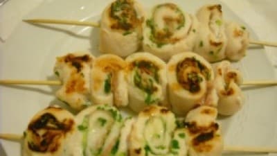 Rotolini di pollo aromatici alla piastra