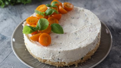 Cheesecake salata con philadelphia e gamberetti