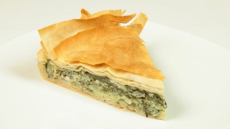 Focaccia con formaggio e spinaci