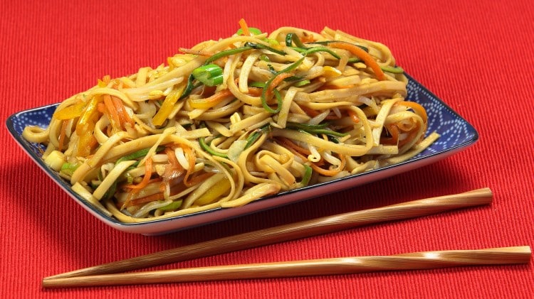 Noodles con le verdure
